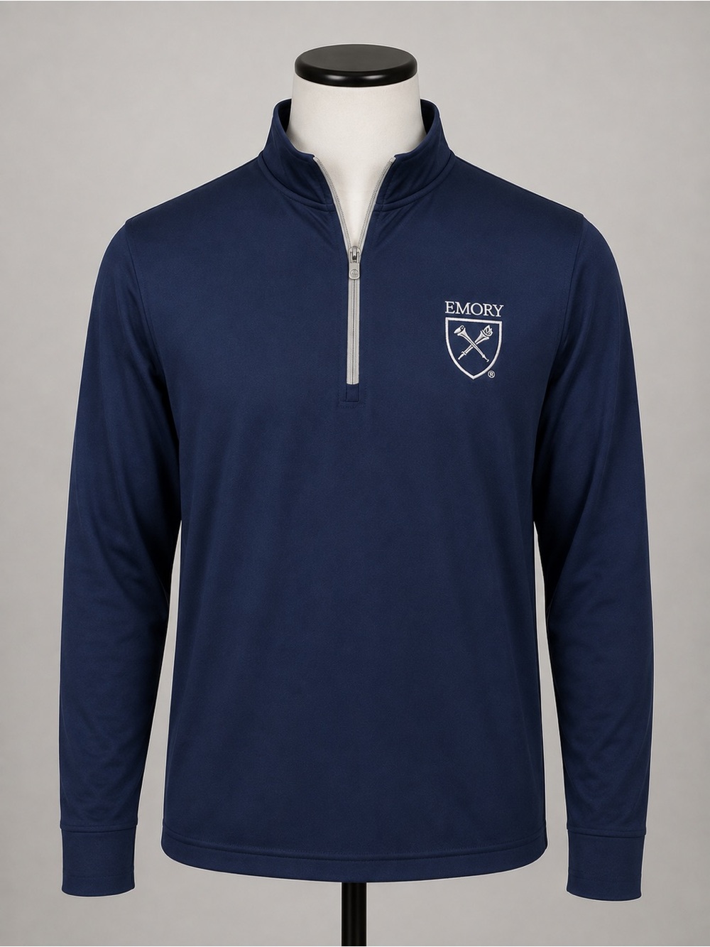 Peter Millar Navy Quarter-Zip Pullover